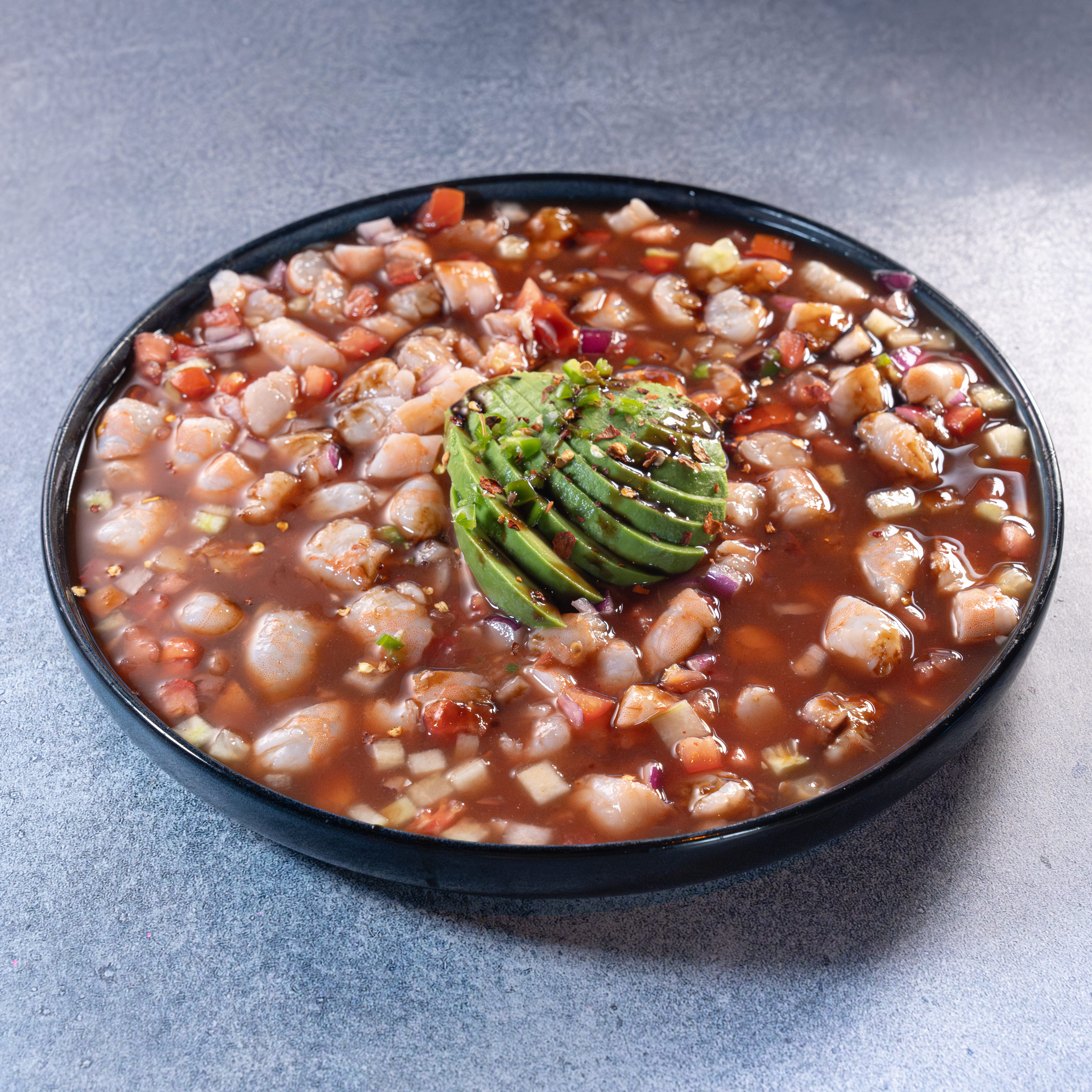 Ceviche de Camarones Cocidos