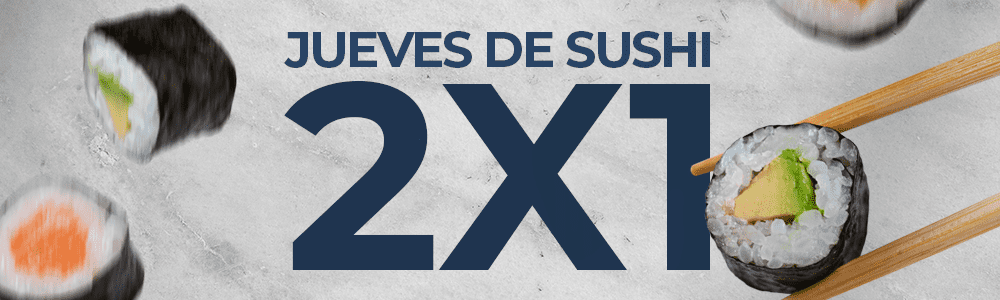 Sushi 2x1 Jueves